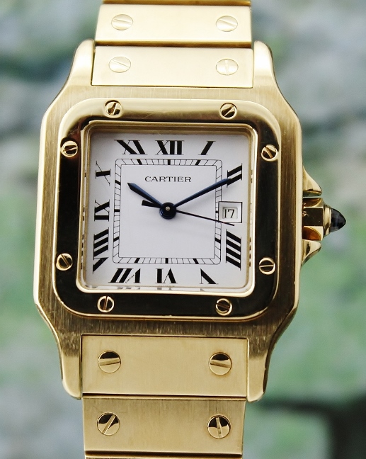 (image for) A Cartier 18K Yellow Gold Automatic Watch